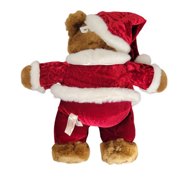 Christmas Bear Plush Set 14" Boy Girl Red Outfit Stuffed Animal Toy Dan Dee 2005 - Picture 14 of 16
